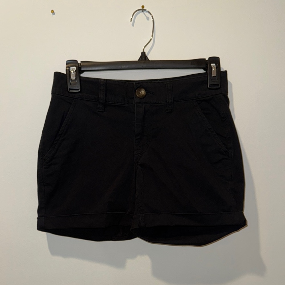 SO Black High Waist Tailored Shorts